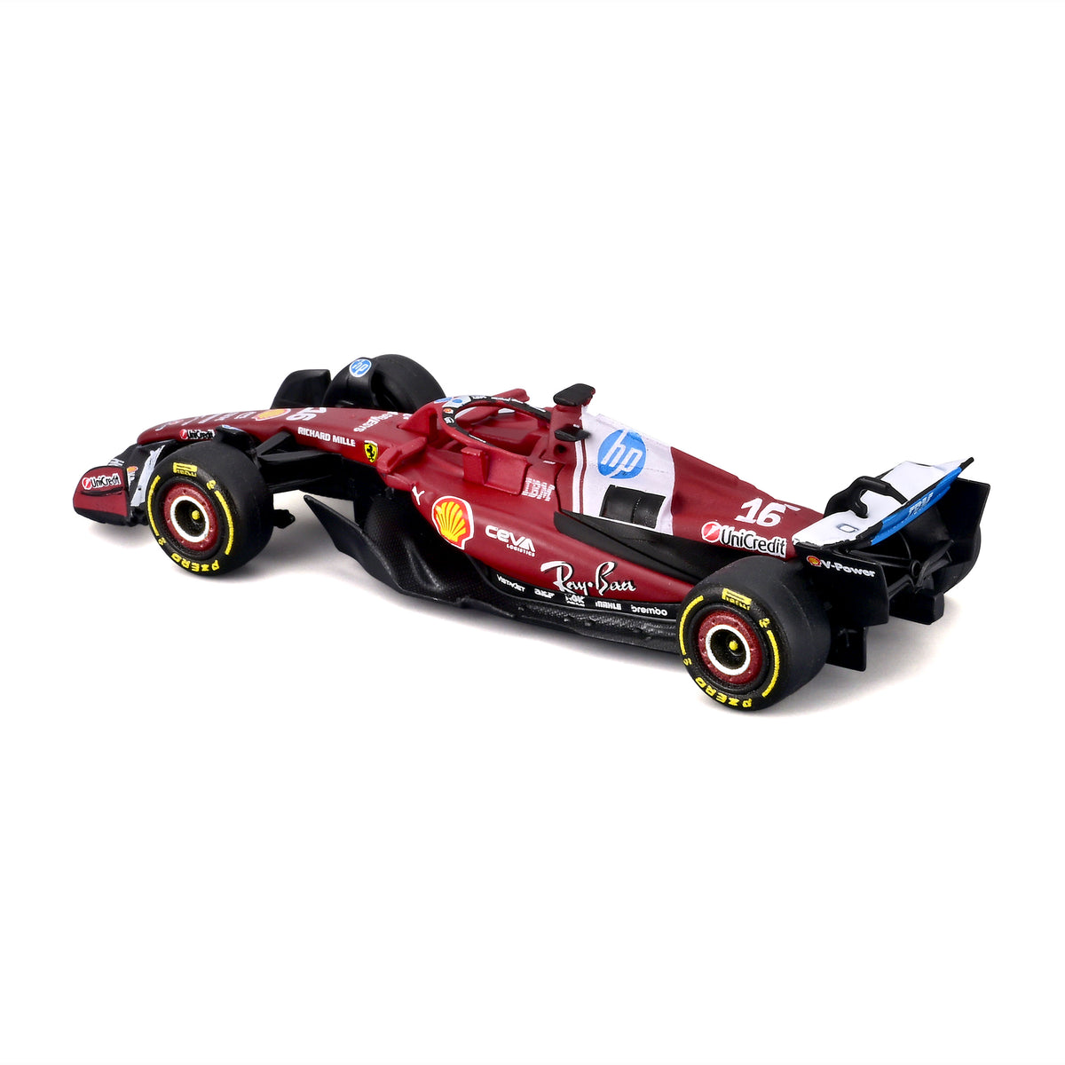 Bburago Ferrari SF-25 #16 Charles Leclerc Australian GP 2025 1:64 Die-Cast Formula 1 Collectible Race Car Toys for Kids