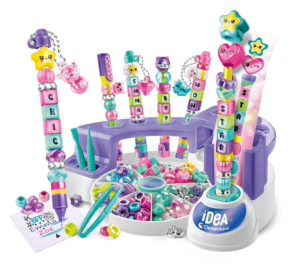 Clementoni IDEA Message Pen Creator Studio - DIY Personalized Pen Making & Creative Arts and Crafts Kit for Kids