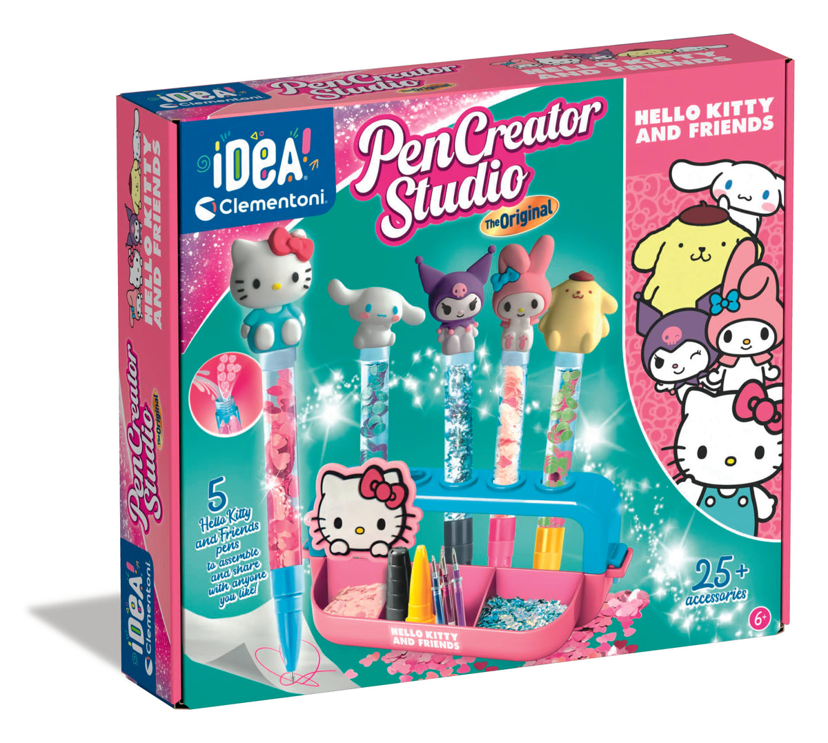 Clementoni IDEA Hello Kitty Pen Creator Studio - DIY Pen Making & Creative Arts and Crafts Kit for Kids
