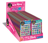 Clementoni Crazy Chic Fake Nails – Fashion Nail Art & Beauty Play Set for Kids, 3 Assorted Styles (Sold Per Pack)