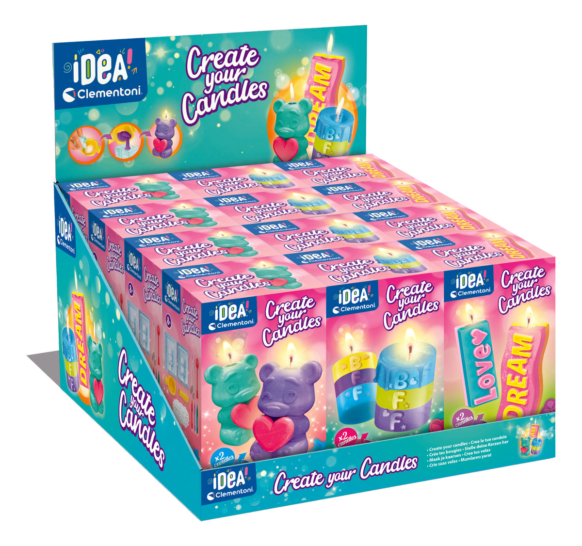 Clementoni Idea Create Your Candles Craft Kit for Kids