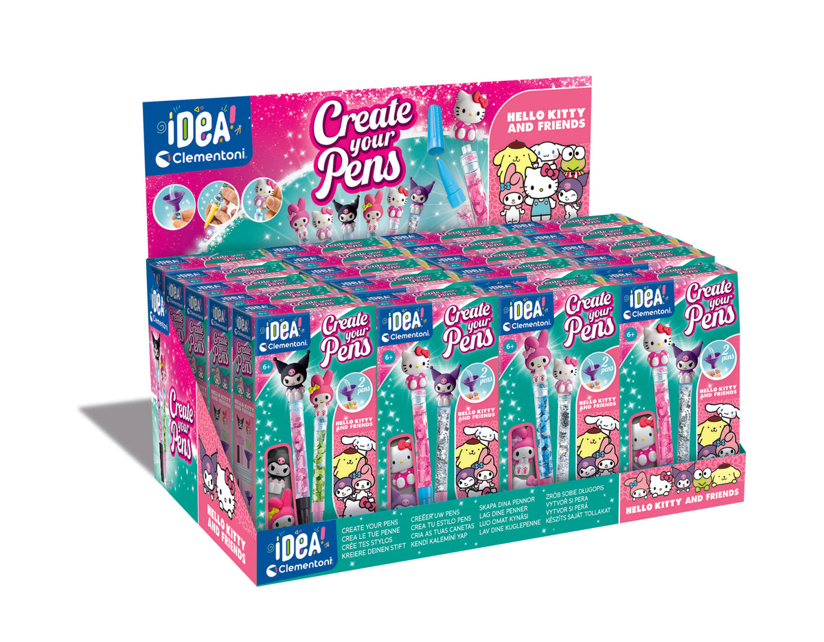 Clementoni Idea Hello Kitty & Friends 2-Pen Creative Stationery Kit for Kids - Assorted Designs