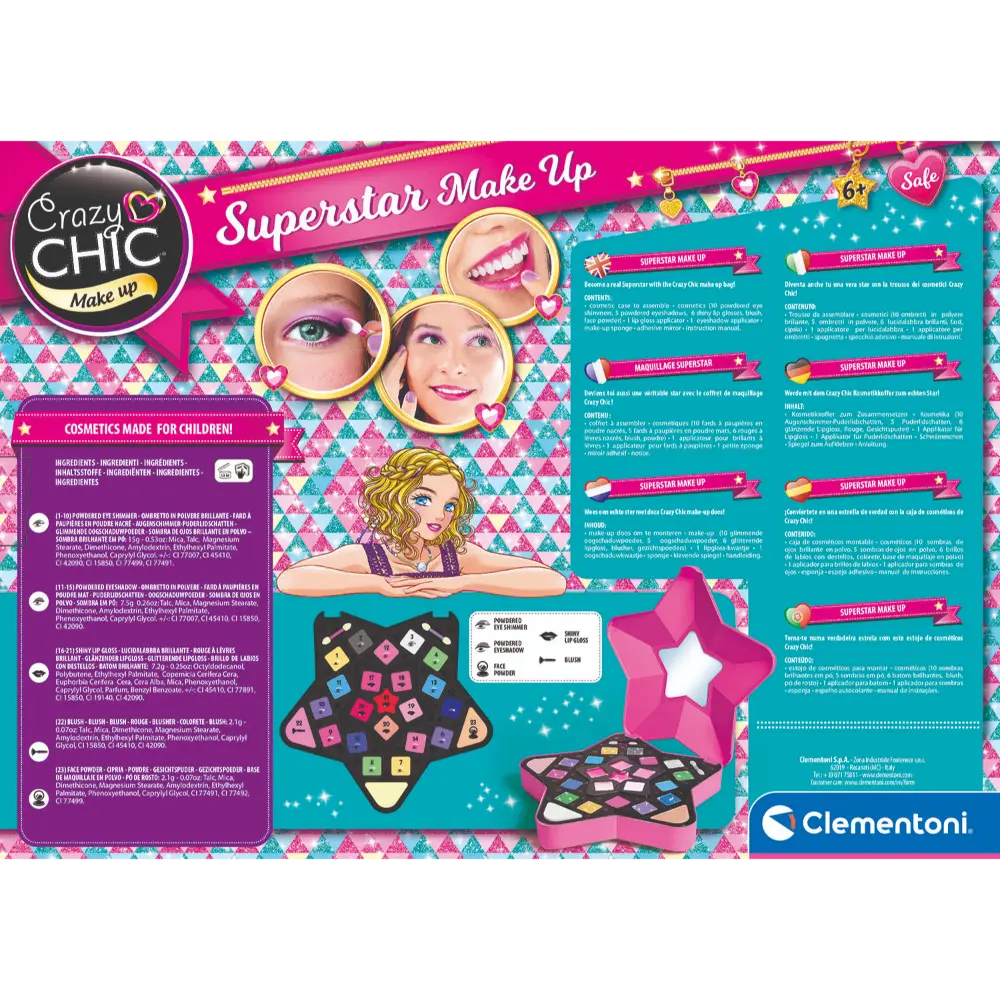 Clementoni Crazychic Superstar Make Up