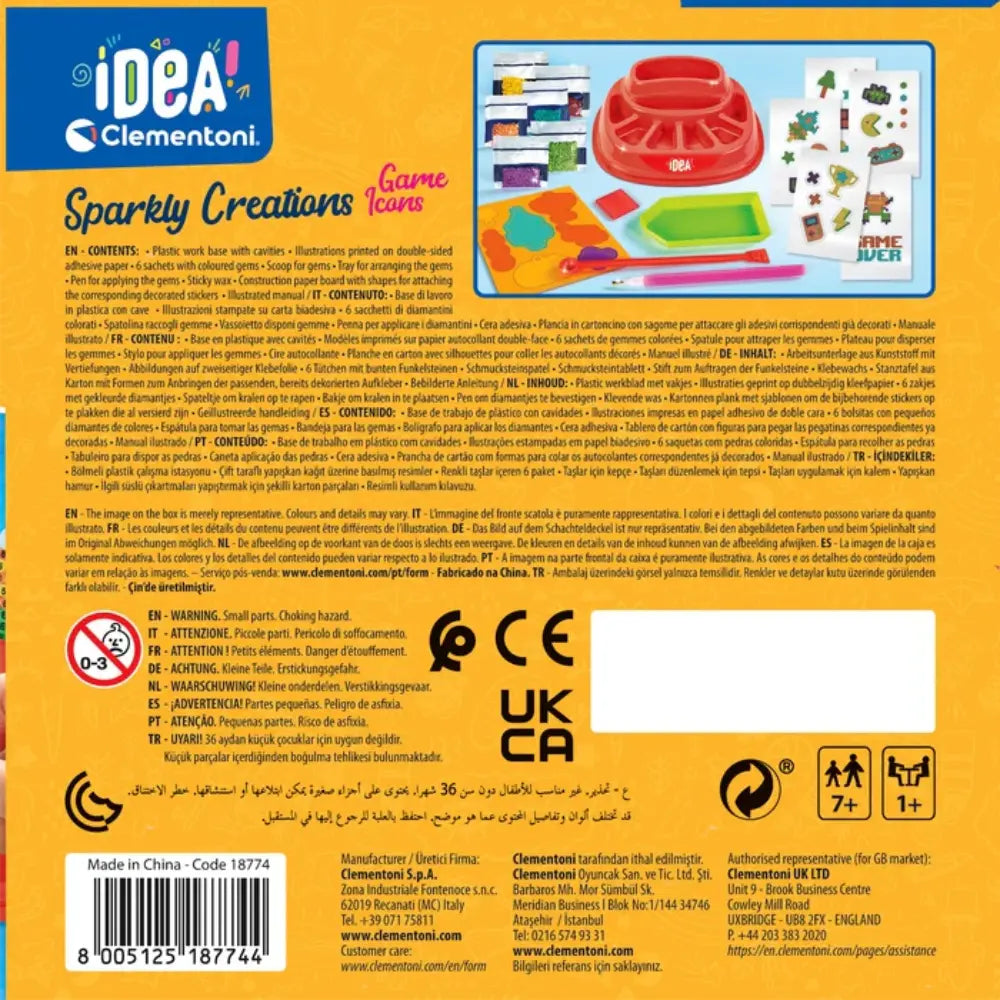 Clementoni Idea Sparkly Creations Game Icons