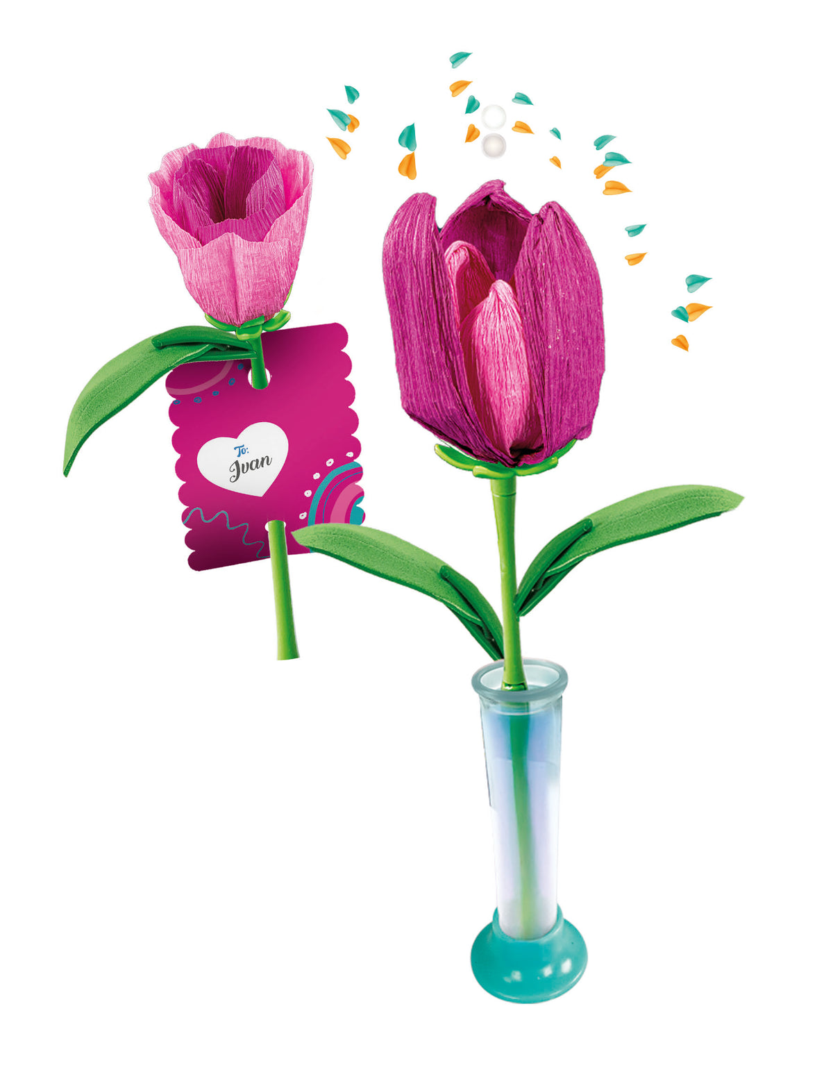 Clementoni Idea Tulipano Small Flowers Creative DIY Flower Kit