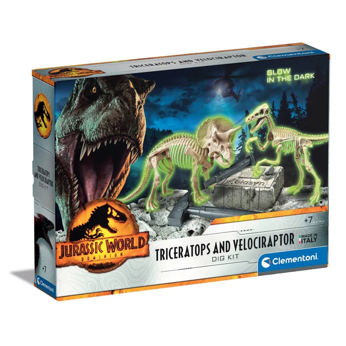 Clementoni Triceratops and Velociraptor Digital Kit
