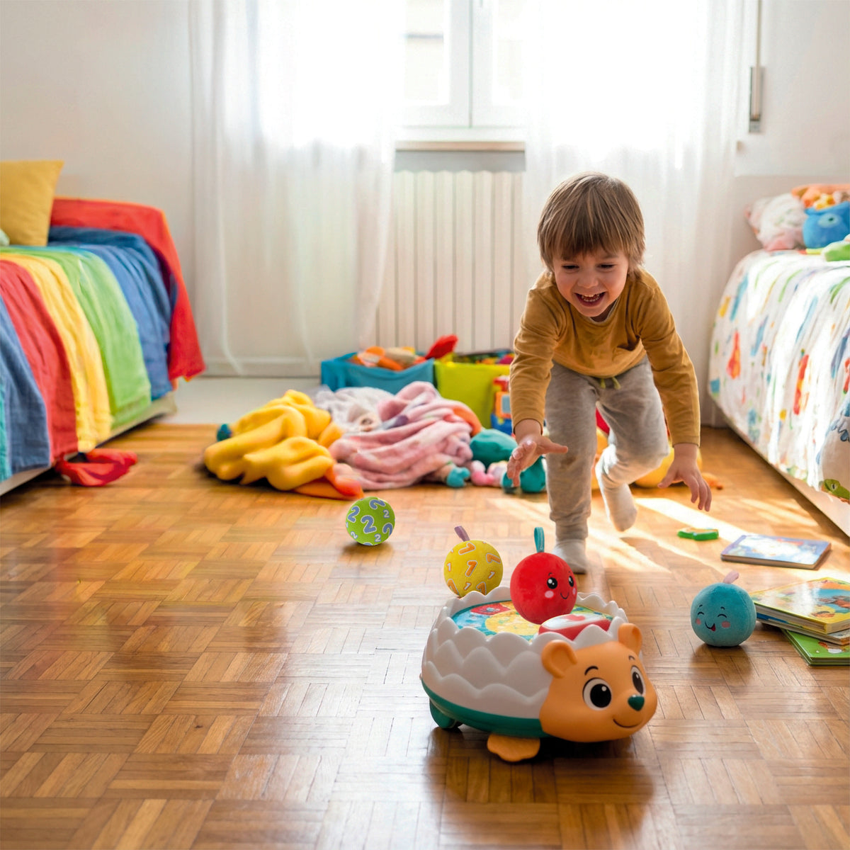 Clementoni Baby Catch the Hedgehog Battery-Operated Interactive Toy for Babies