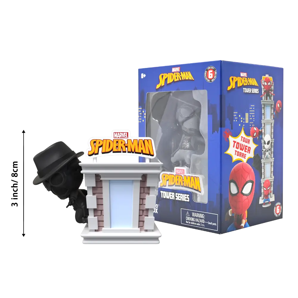 Spiderman Tower Series with Window Box 6Asst