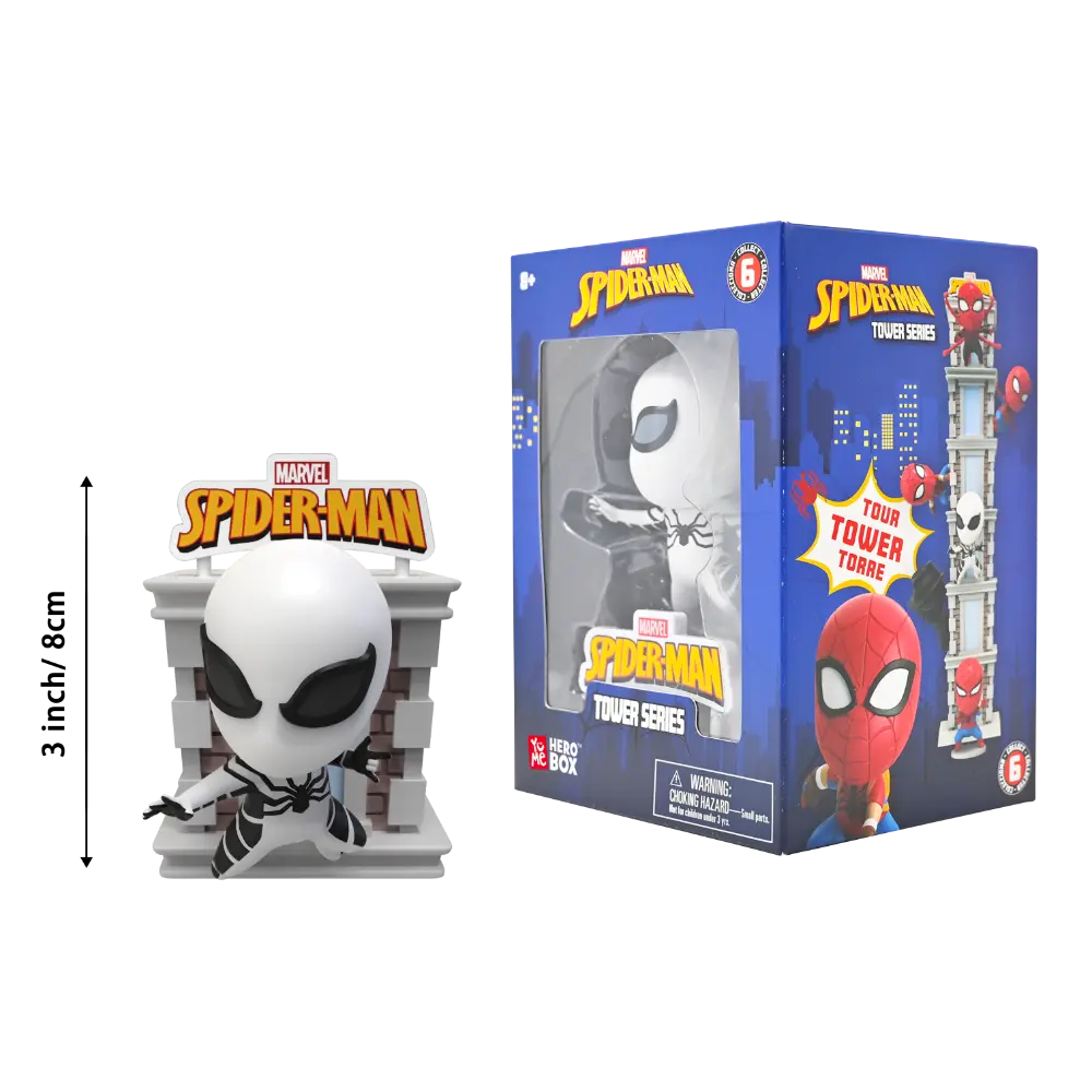 Spiderman Tower Series with Window Box 6Asst