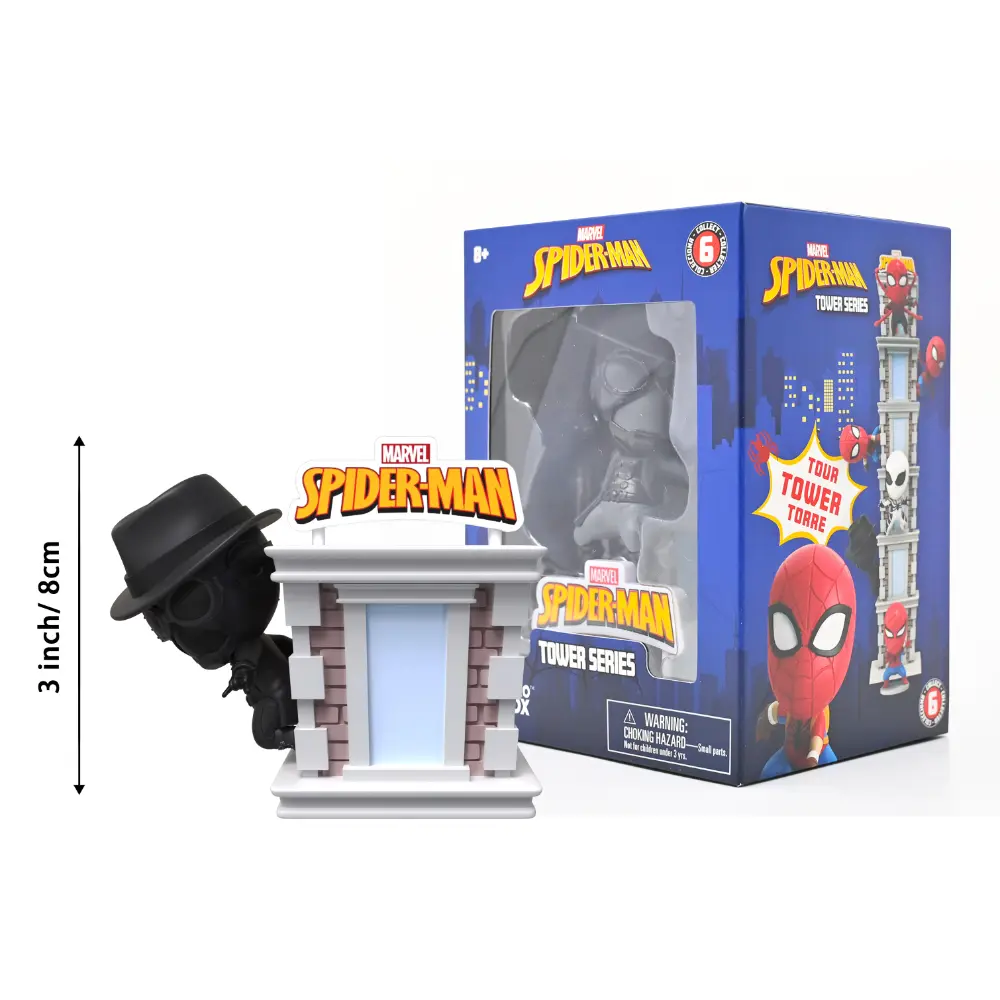 Spiderman Tower Series with Window Box 6Asst