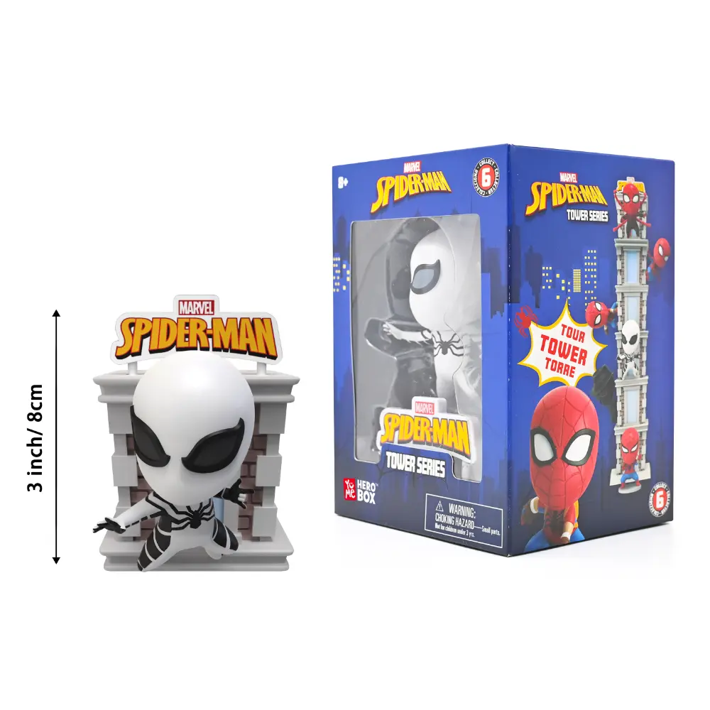 Spiderman Tower Series with Window Box 6Asst