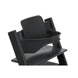 Stokke Tripp Trapp High Chair Black with Baby Set and Tray Bundle