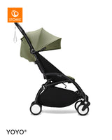 Stokke YOYO3 Black Frame & 6+ Olive Bundle