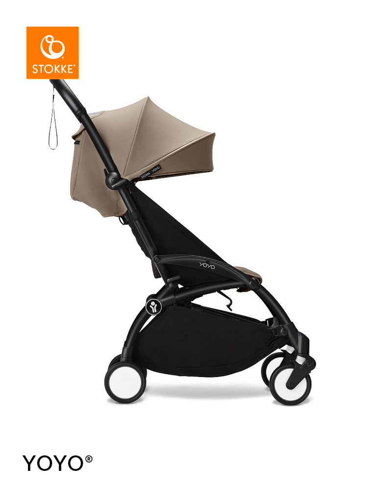 Stokke YOYO3 Black Frame & 6+ Taupe Bundle