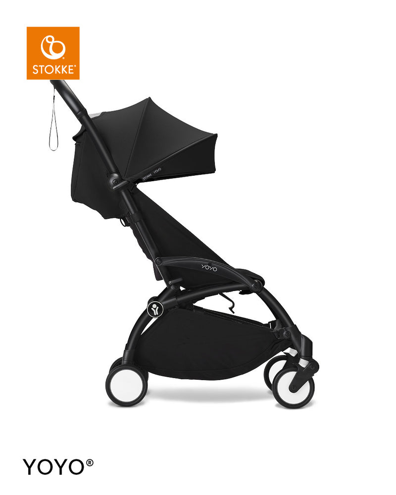 Stokke YOYO3 Black Frame & 6+ Black Bundle