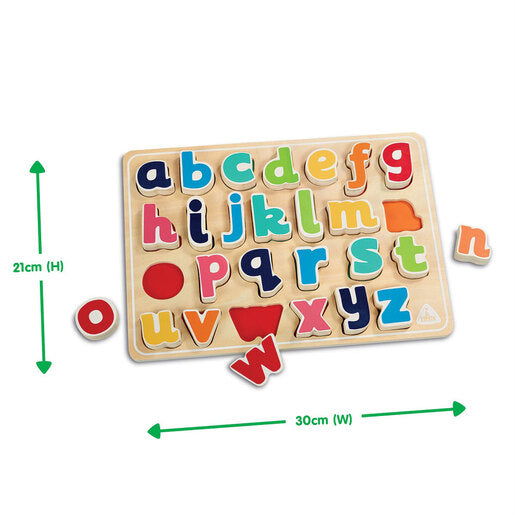 Early Learning Centre Wooden Shape and Number Puzzle - 14 Pieces
