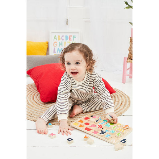 Early Learning Centre Wooden Shape and Number Puzzle - 14 Pieces