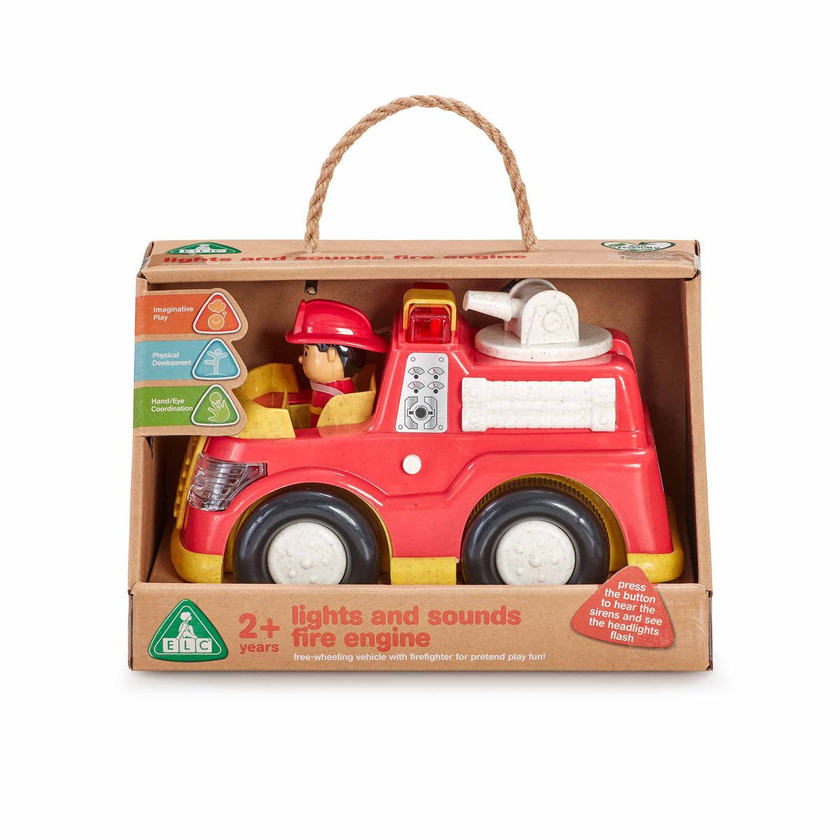 Early Learning Centre Light And Sound Fire Engine Eco Friendly Battery Operated