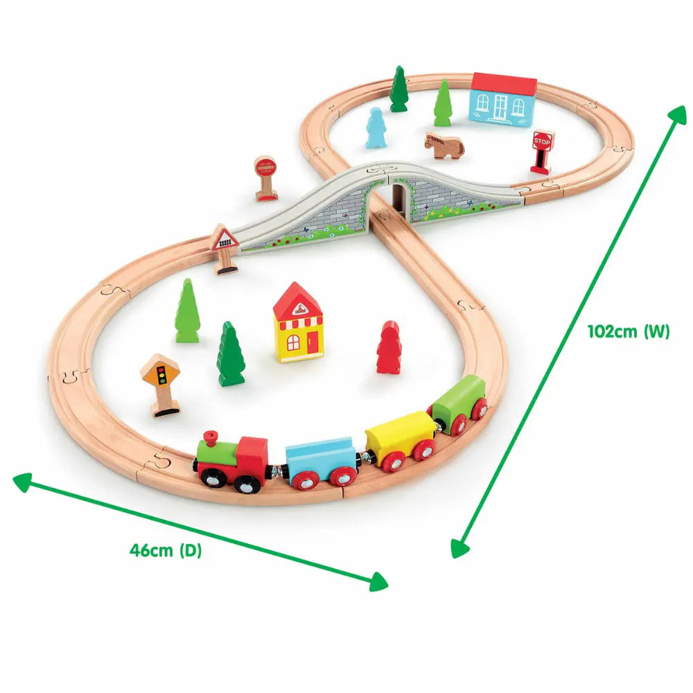 Early Learning Centre Wooden Figure 8 Train Set