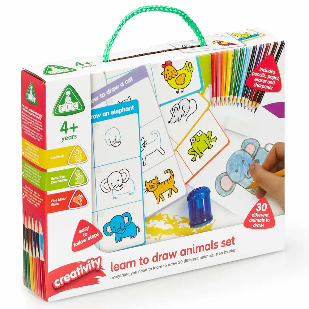 Early Learning Centre Art And Craft Learn To Draw Animal Set