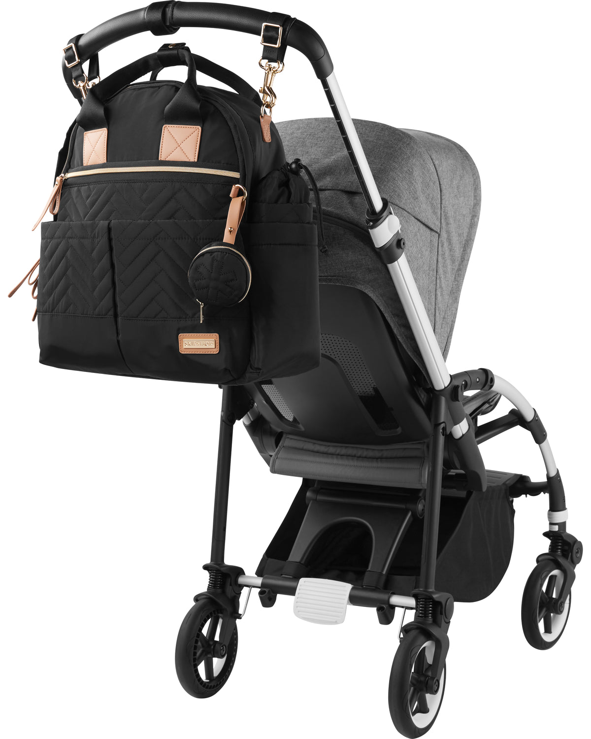 Skip Hop Suite 6 Piece Diaper Backpack Set Black Multi Function Baby Bag Set