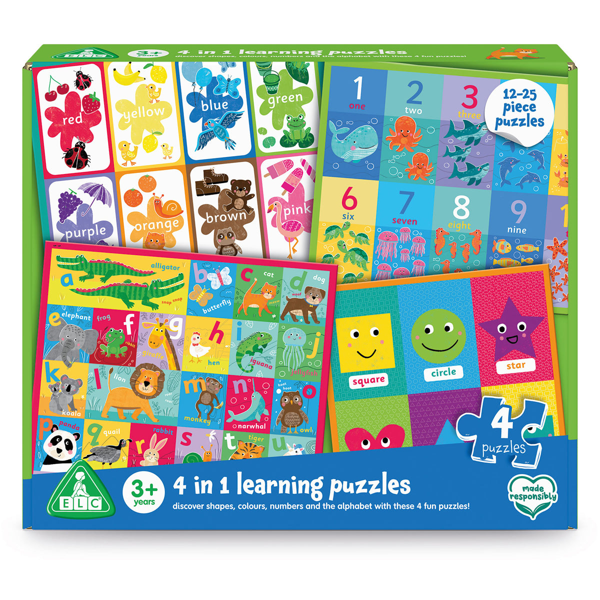 Early Learning Centre 4-in-1 Educational, Learning and Development Puzzle Set for Kids
