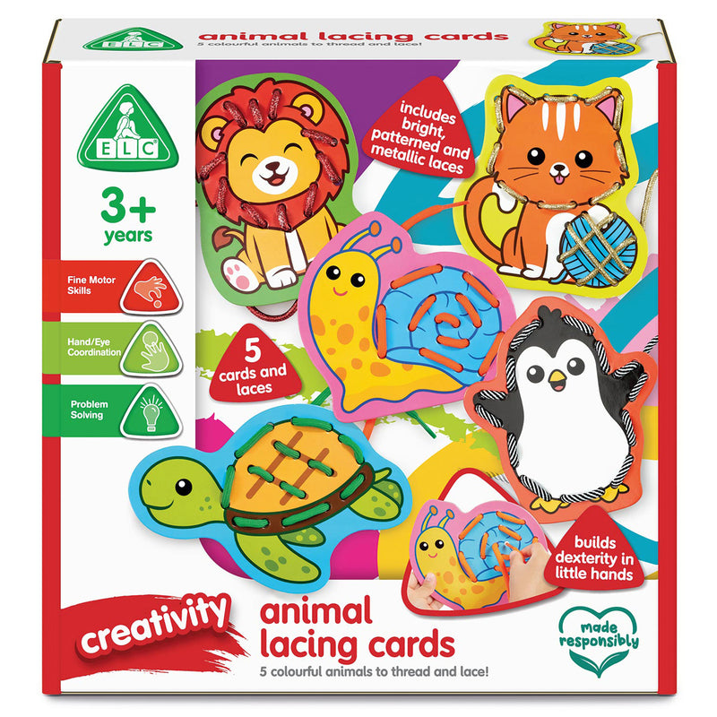 Early Learning Centre Animal Lacing Cards Learning Craft Set