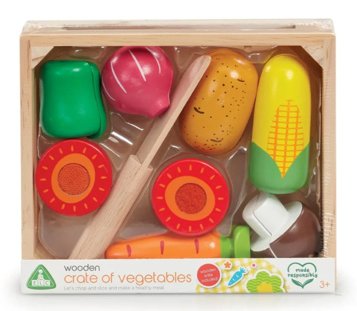 ELC Wooden Cut & Play Vegetable Crate