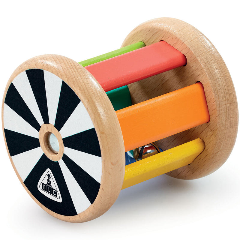 Early Learning Centre Wooden Jingle Roll Rattle