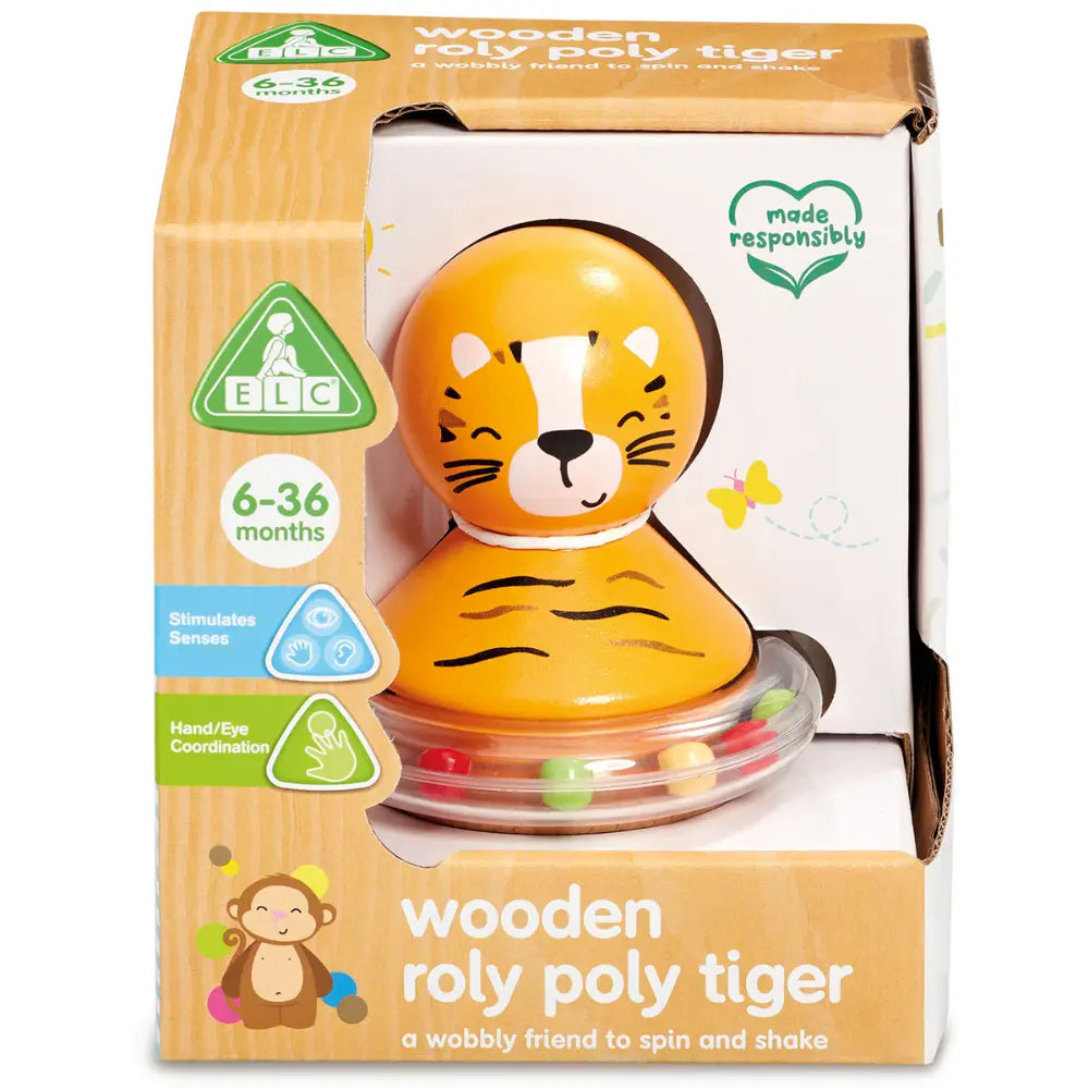 ELC Classic Wood Roly Poly Lion – Early Learning Centre