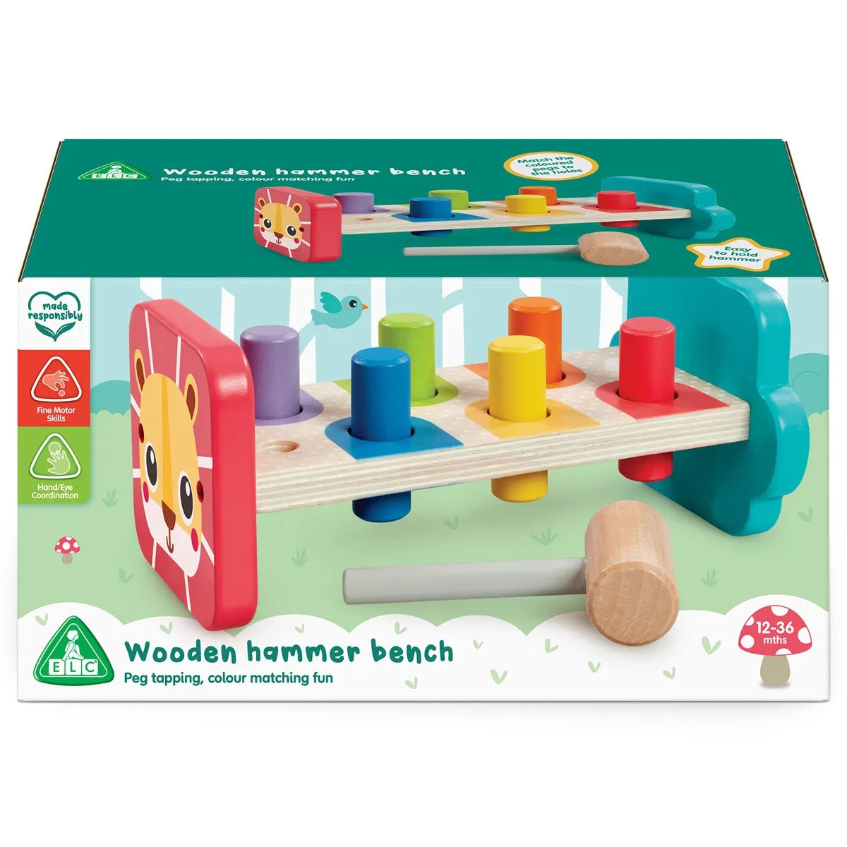 ELC Classic Wood Hammer Bench
