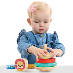 ELC Classic Wood Lion Stacking Rings