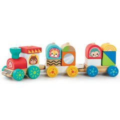 Elc Classic Wood Stack Pull Along Train