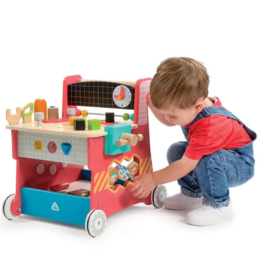 Early Learning Centre Wooden Activity Workbench Toy for Toddlers 12M+