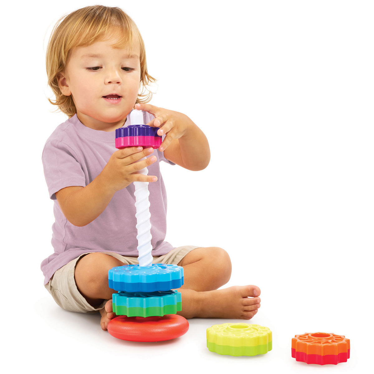 Early Learning Centre Rainbow Spinner Sensory Stacking Toy