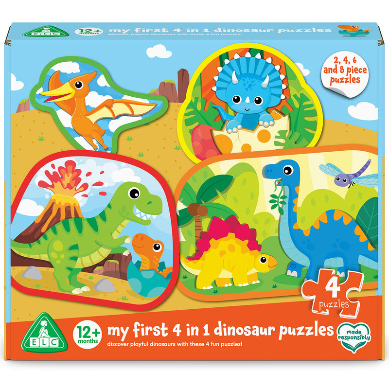 Early Learning Centre My First 4-in-1 Dinosaur Puzzles Set for Kids