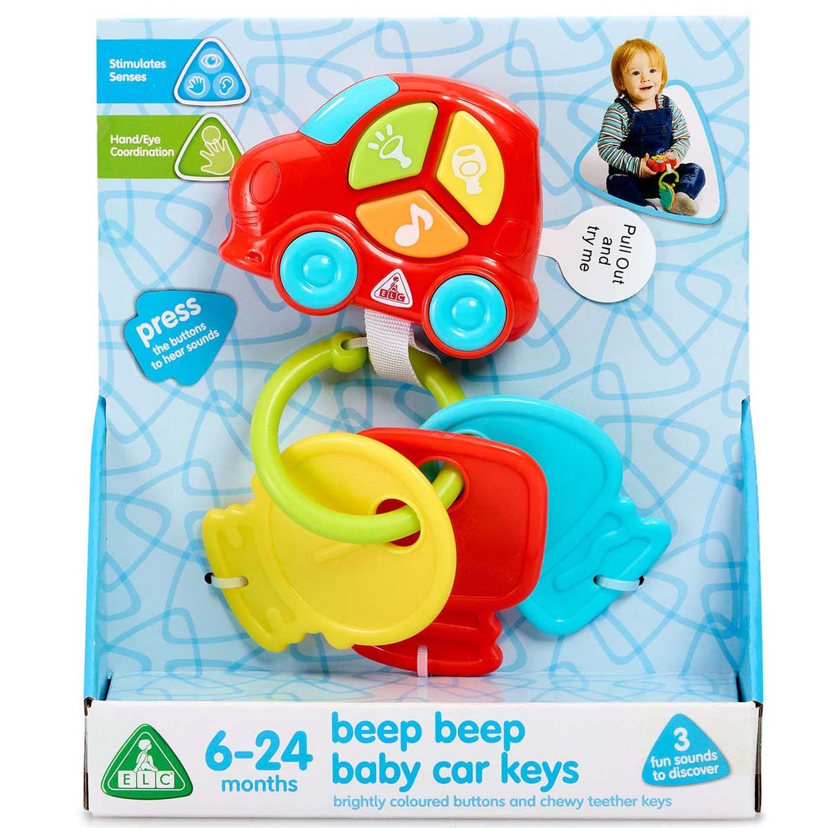 Early Learning Centre Beep Beep Baby Car Keys Batery Operated