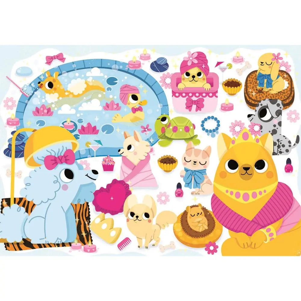 Clementoni Puzzle Jewels Puppies 104Pcs