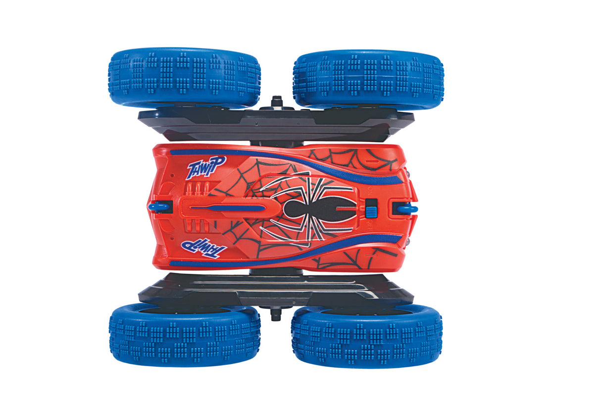 Dickie 2-in-1 Marvel Spider-Man & Venom Flippy RC Stunt Car – Double-Sided 2.4GHz Remote Control Vehicle