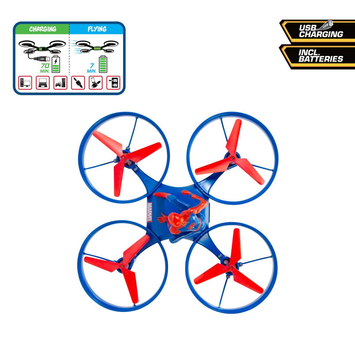 Marvel Spider-Man Battery Operated Remote Control Drone