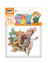 Power Joy Everyday Dinosaur Toy Animal Set 7 Pieces Set Toys for Kids