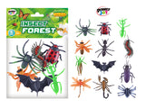 Power Joy Animal Worldz 4 Inch Insect Figures - 6-Piece Toy Set