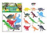 Power Joy Animal Worldz Dinosaur Figures 4 Inch 6-Piece Set - Dinosaur Toys for Kids