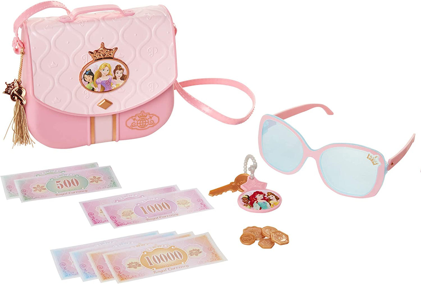 Disney Princess Style Collection World Traveler Purse Set Kids Pretend Play