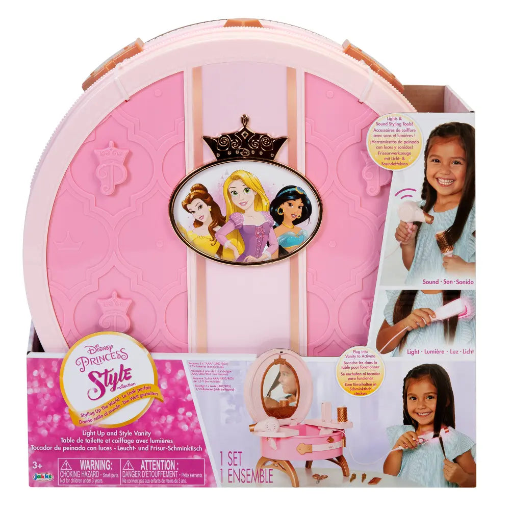 Disney Princess Style Travel Vanity Set for Kids