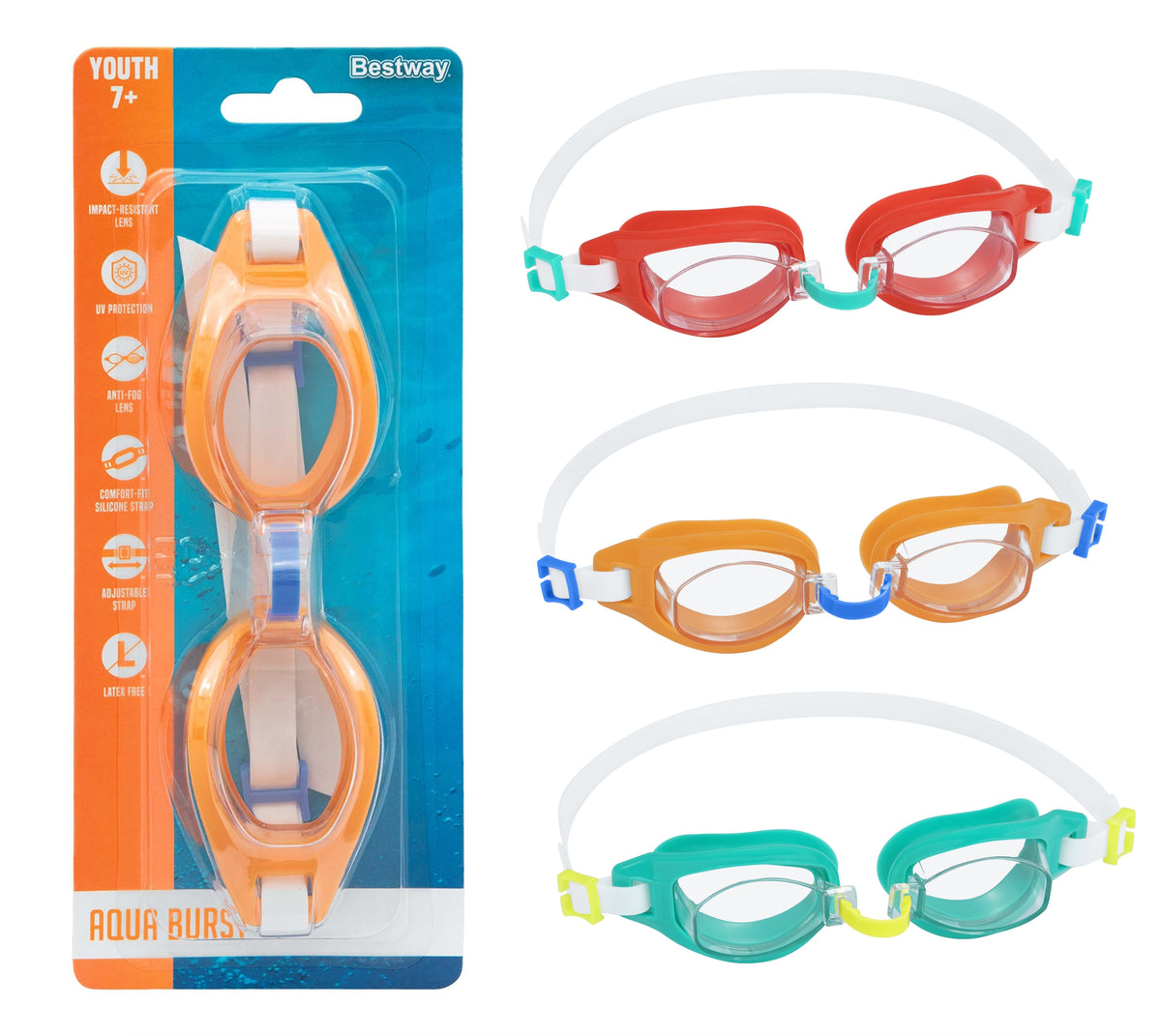 Bestway Hydroswim Wave Crest Goggles Assortment 1-piece