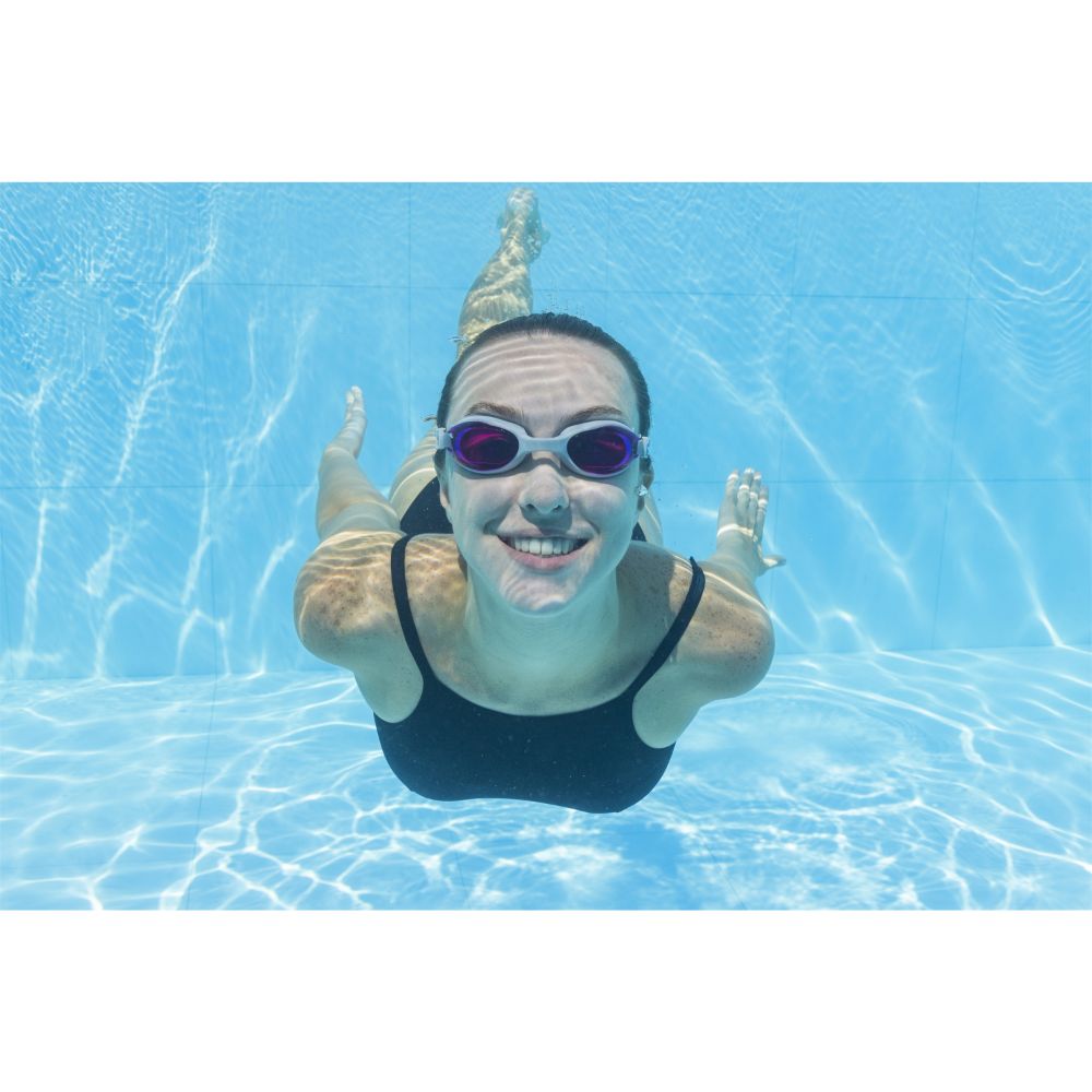Bestway HydroPro Goggles Activewear With UV Protective Coating, 100% Latex Free