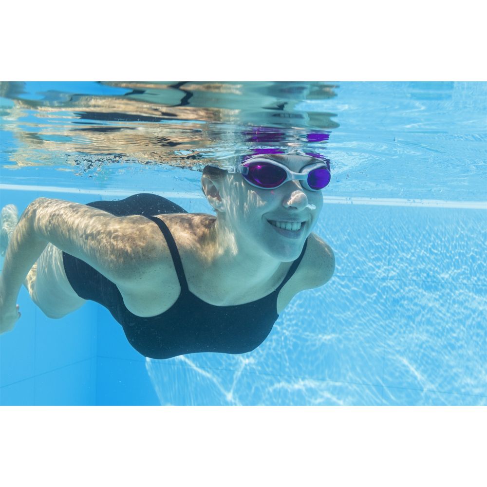 Bestway HydroPro Goggles Activewear With UV Protective Coating, 100% Latex Free