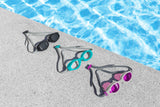 Bestway Hydro-Swim IX-1400 3 Pieces Adult Swim Goggles with Adjustable Strap, Anti-Fog & UV Protection