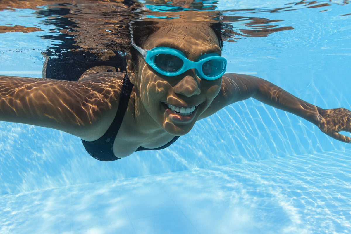Bestway Hydro-Swim IX-1400 3 Pieces Adult Swim Goggles with Adjustable Strap, Anti-Fog & UV Protection